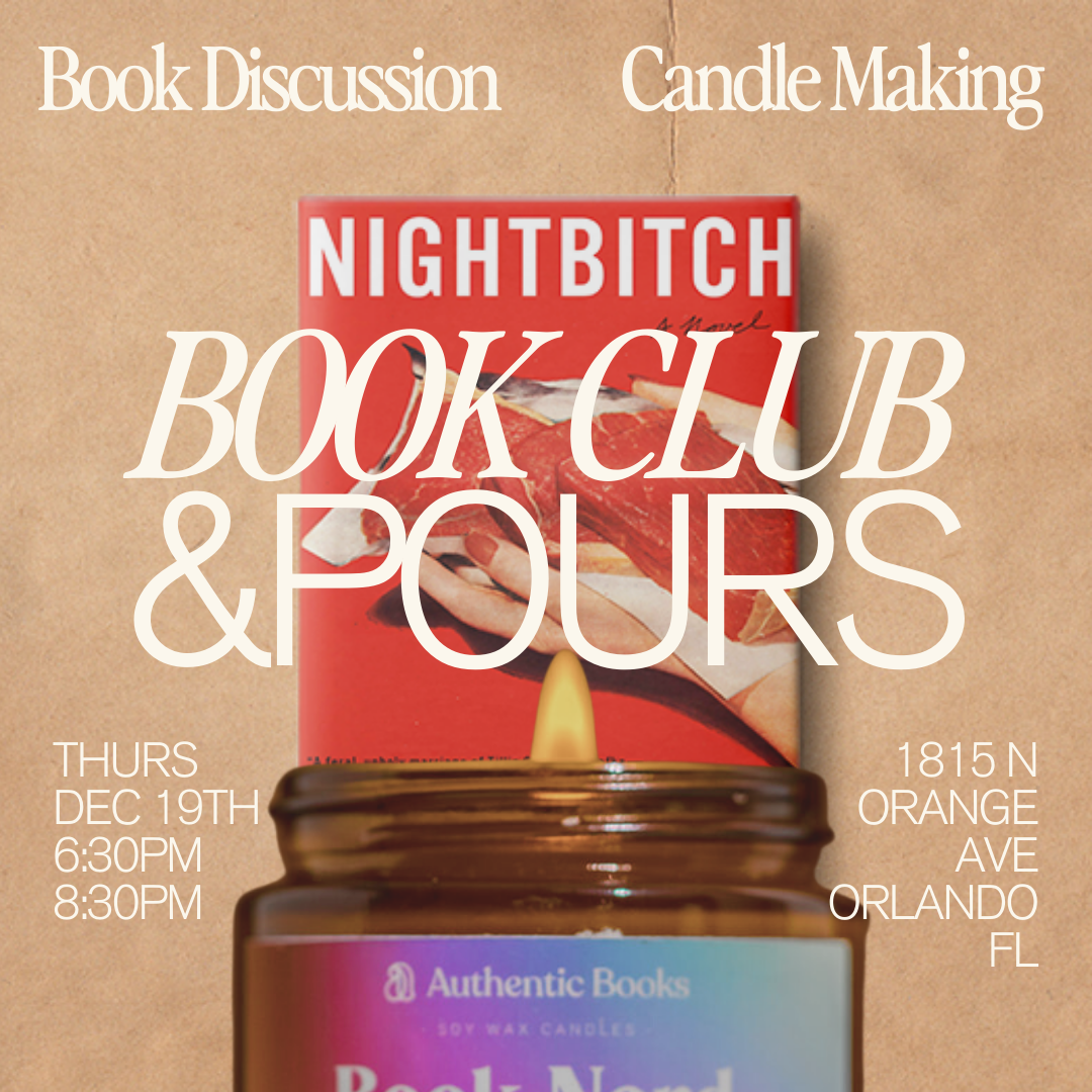 Nightbitch: Book Club + Candle Workshop: Dec 19th 6:30p-8:30p